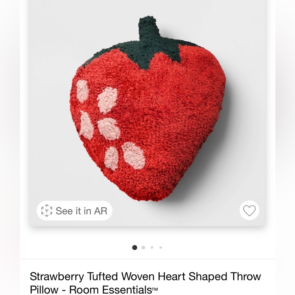 NWT Target Strawberry Throw Pillow